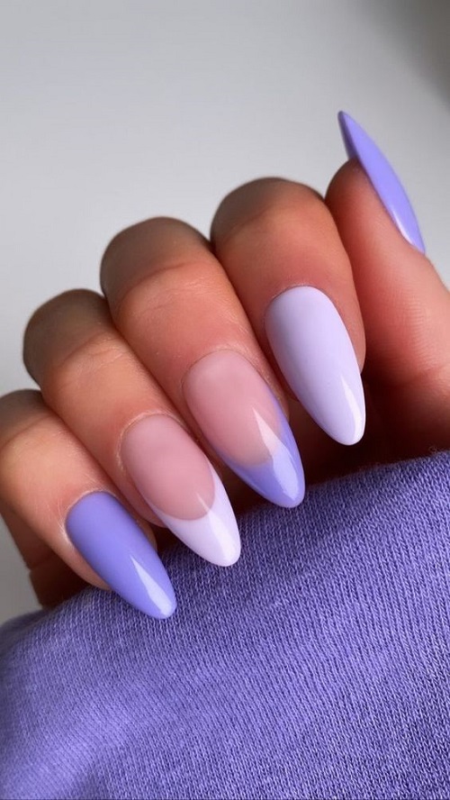 2024 Trend Alert: Lilac & White Nails Take Center Stage.