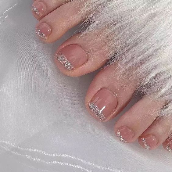 Elegant French Toe Nails