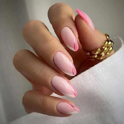 Pink & White Nail Designs