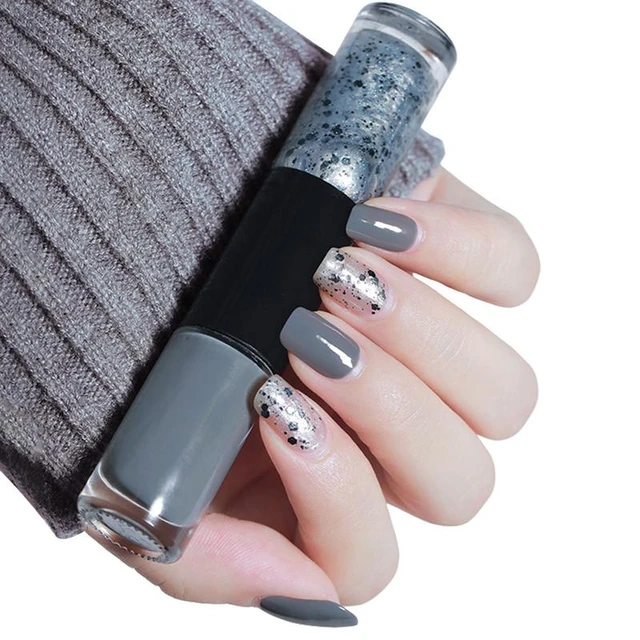 grey nail polish