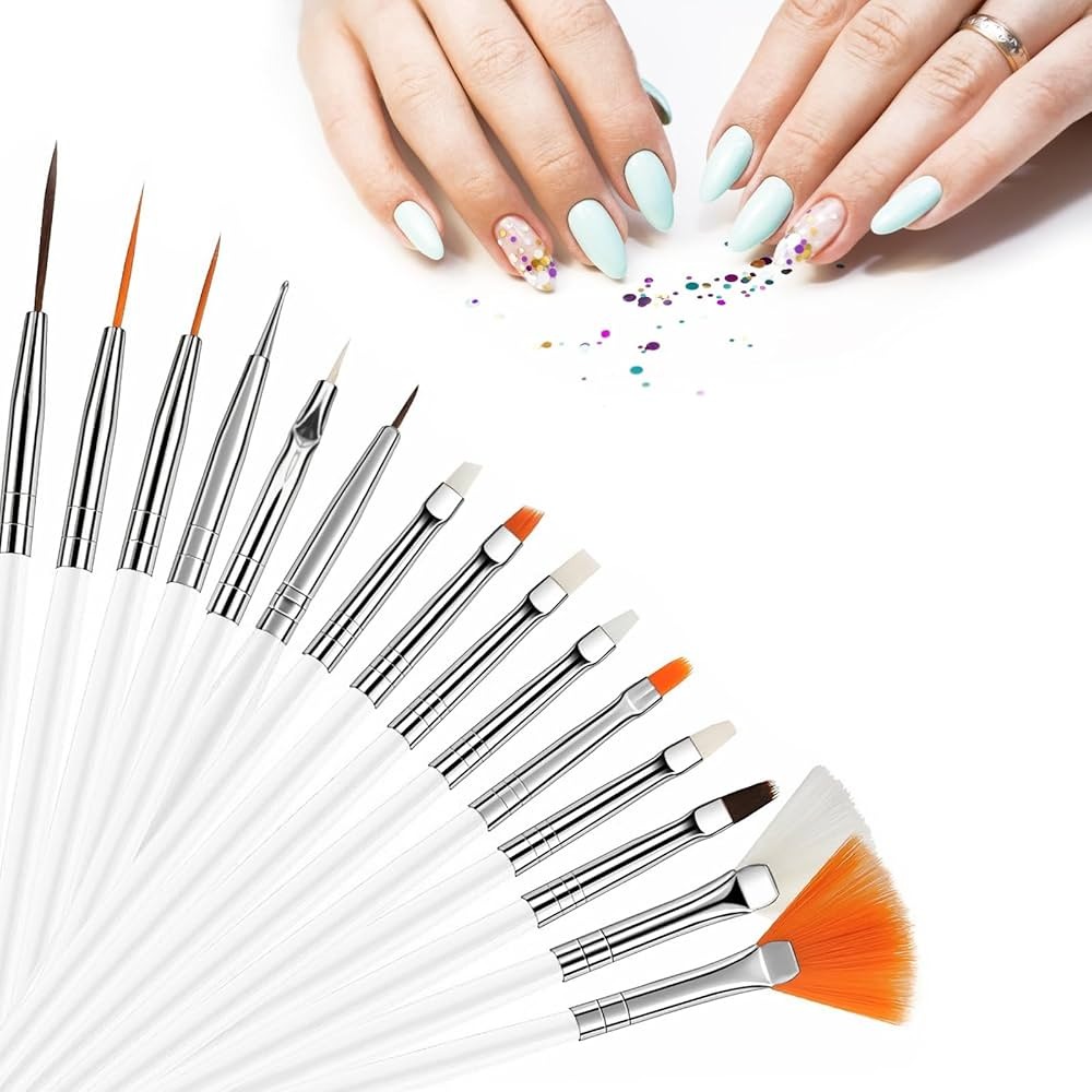 how to use nail art brushes