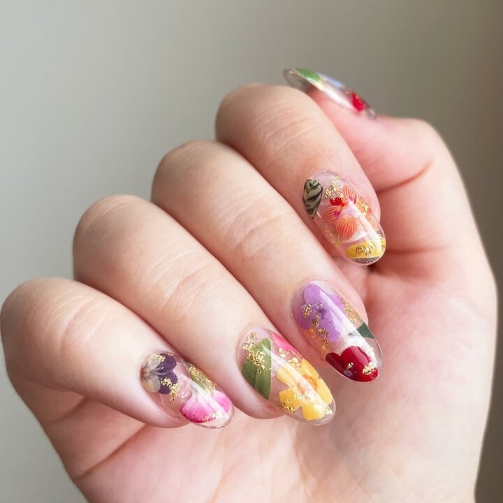 flower nail art