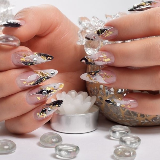 how to do 3d nail art with gel