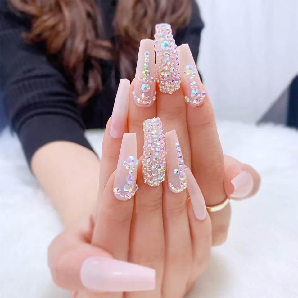 Popular Designs in Ballerina Nails