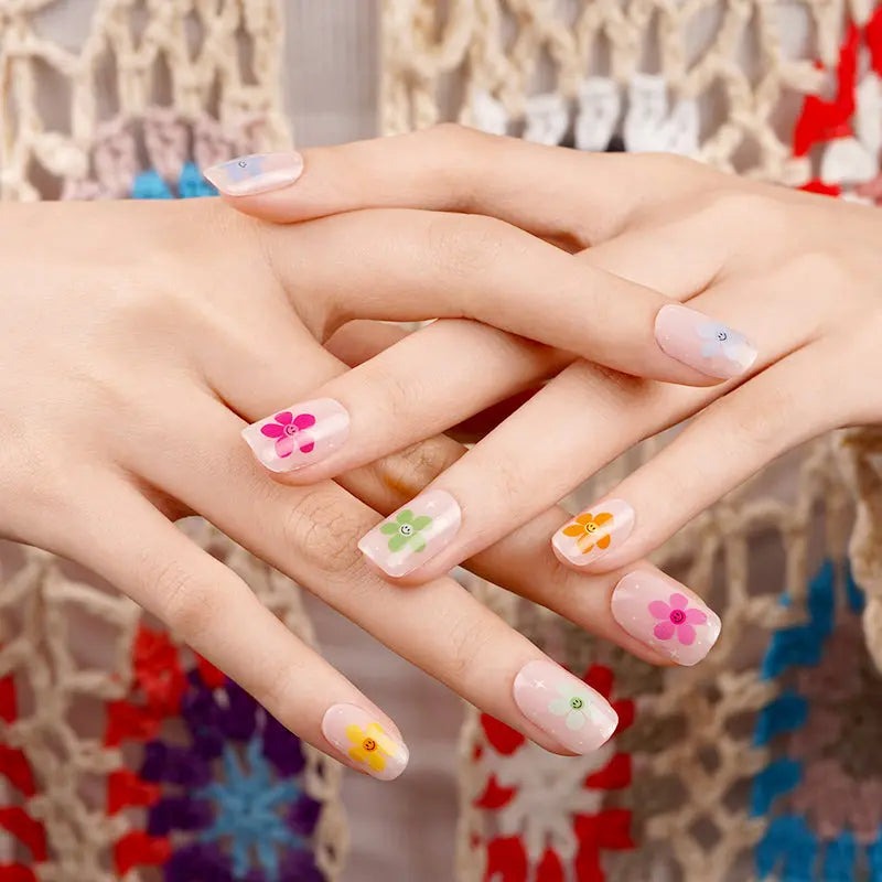 how to do daisy nail art