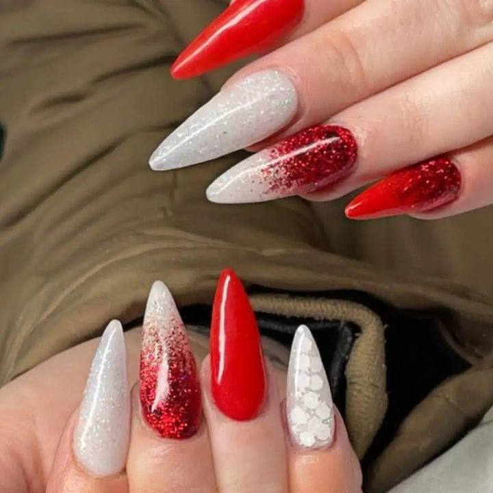 red nail designs