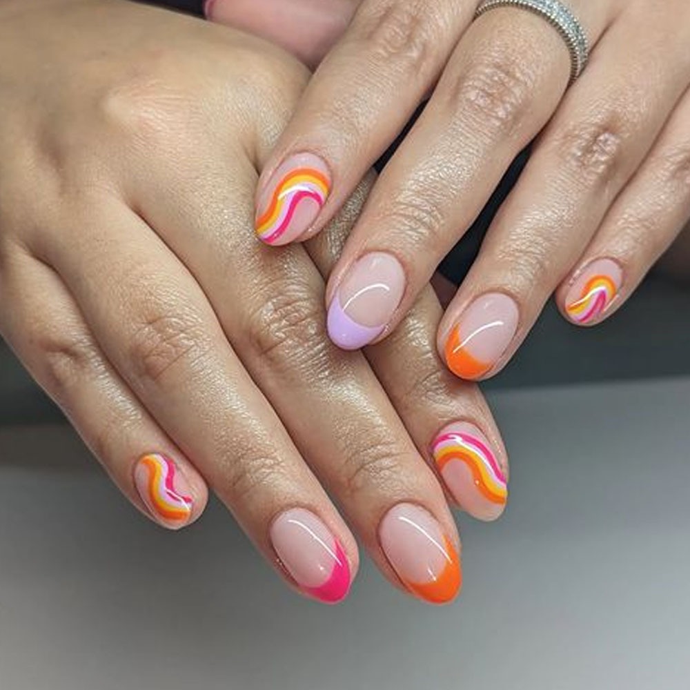 french tip nail designs